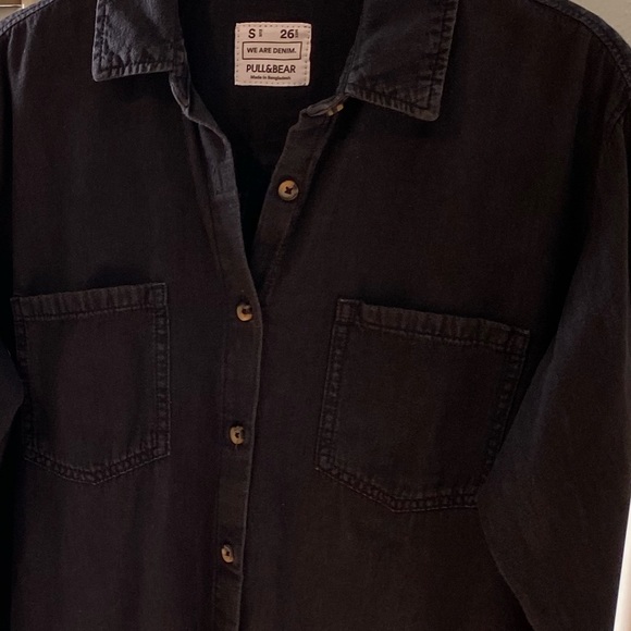 Pull&Bear Black Denim Dress - Picture 4 of 7